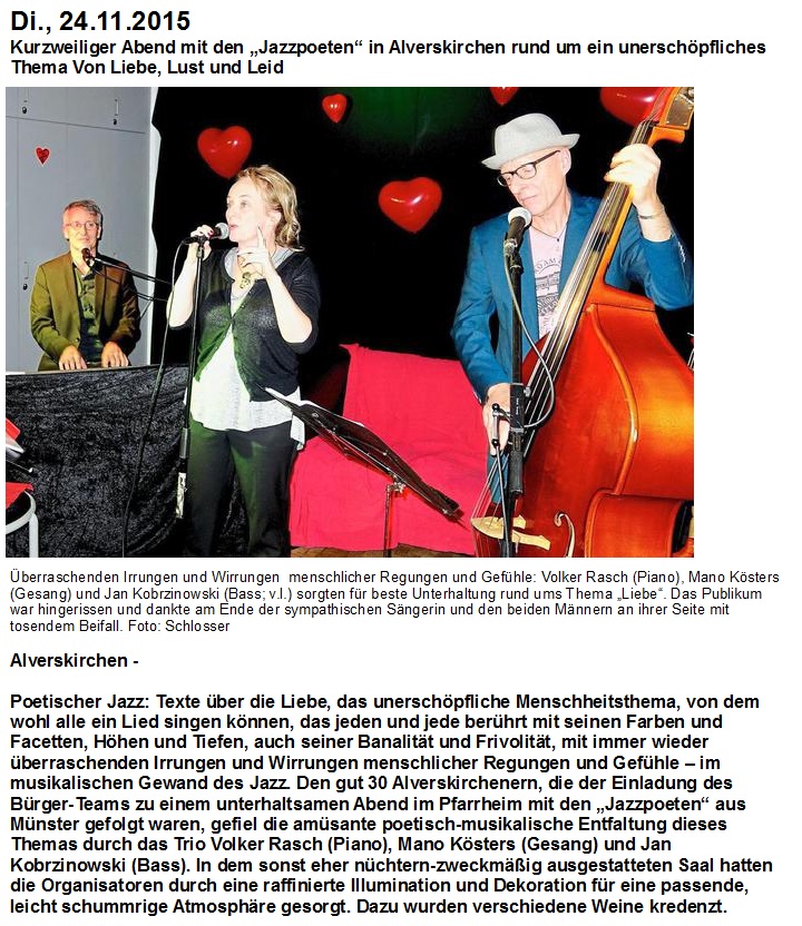 Jazzpoeten 20.11.2015