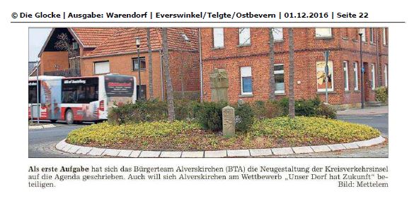 Glocke   01.12.2016 Kreisverkehr