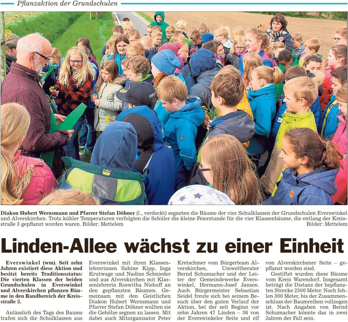 Glocke   27.04.2016   Klassenbaumaktion