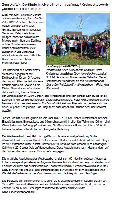 Zeit fürs große Dorf Puzzle   WN v. 29.03.2017
