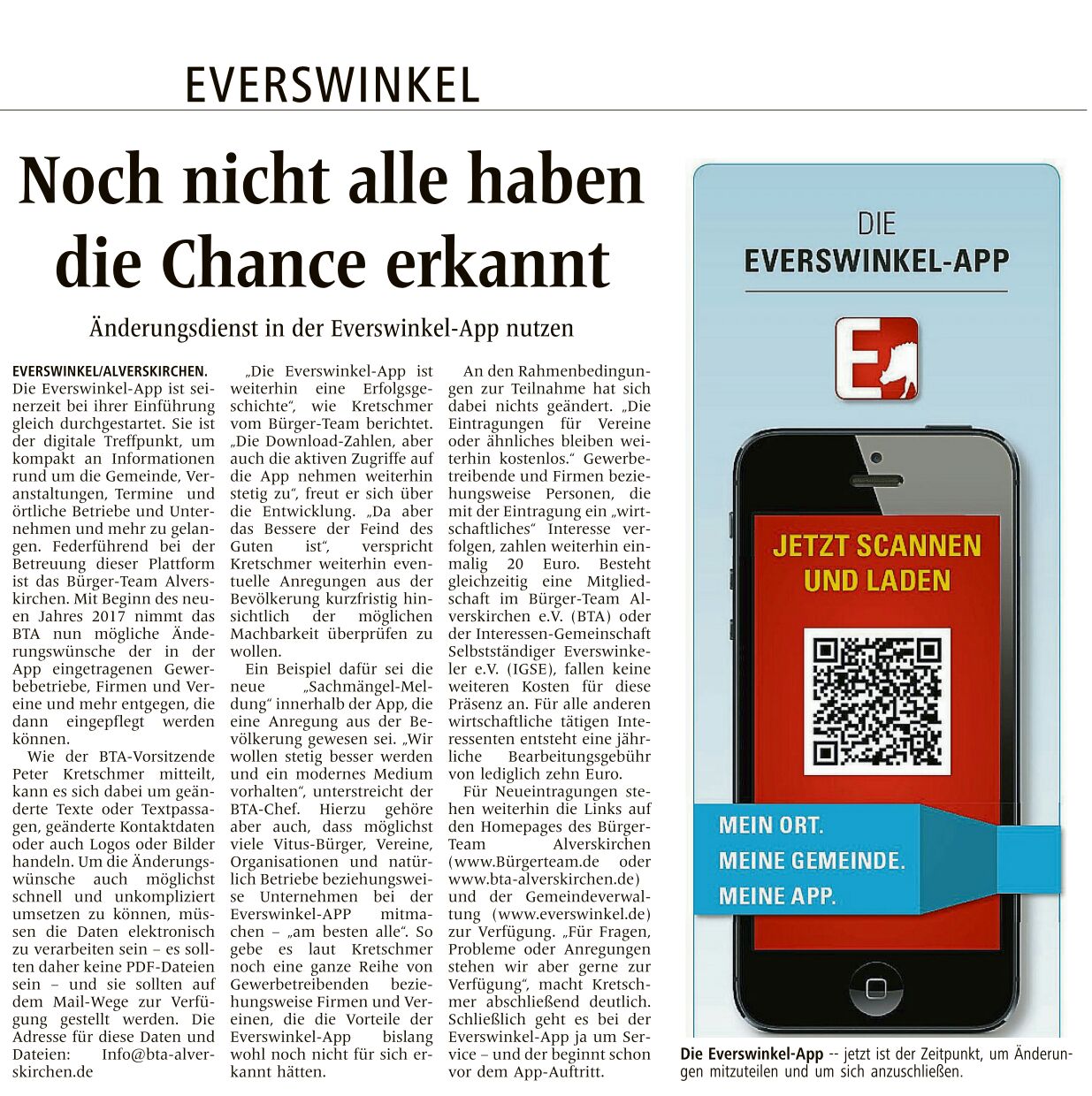 Everswinkel App   WN 05.01.2017