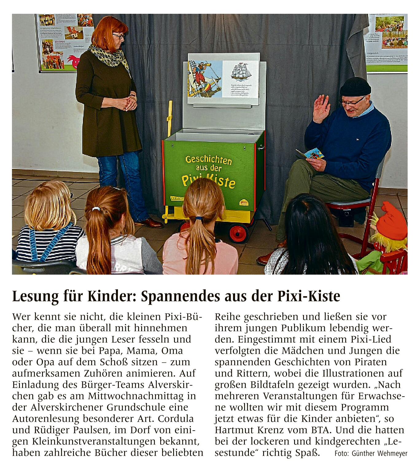 Lesung für Kinder   WN 17.03.2017