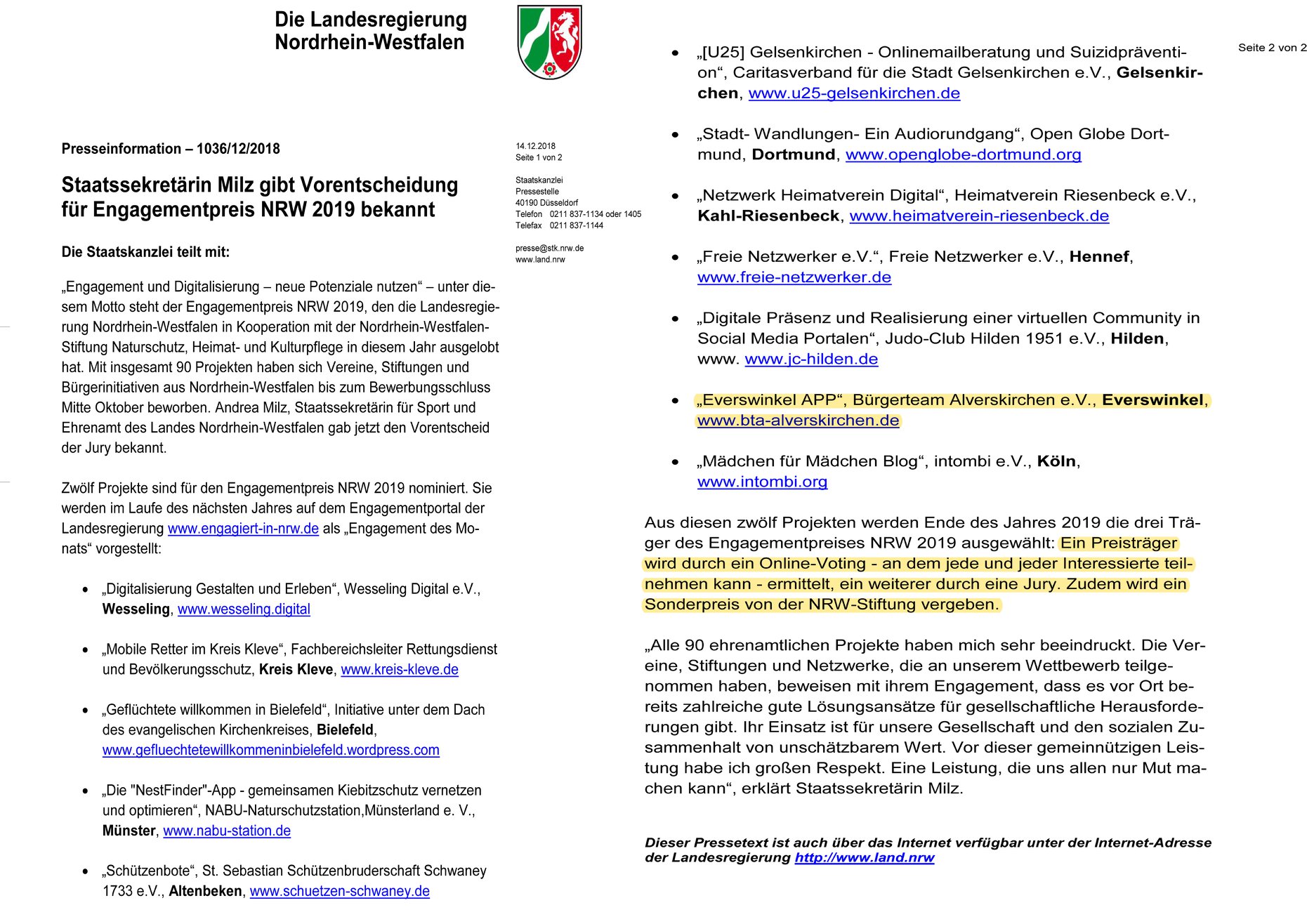PM   Ehrenamtspreis